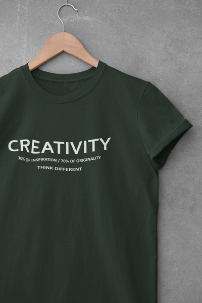 Creativity Quotes Women Half Sleeves T-shirt- FunkyTeesClub