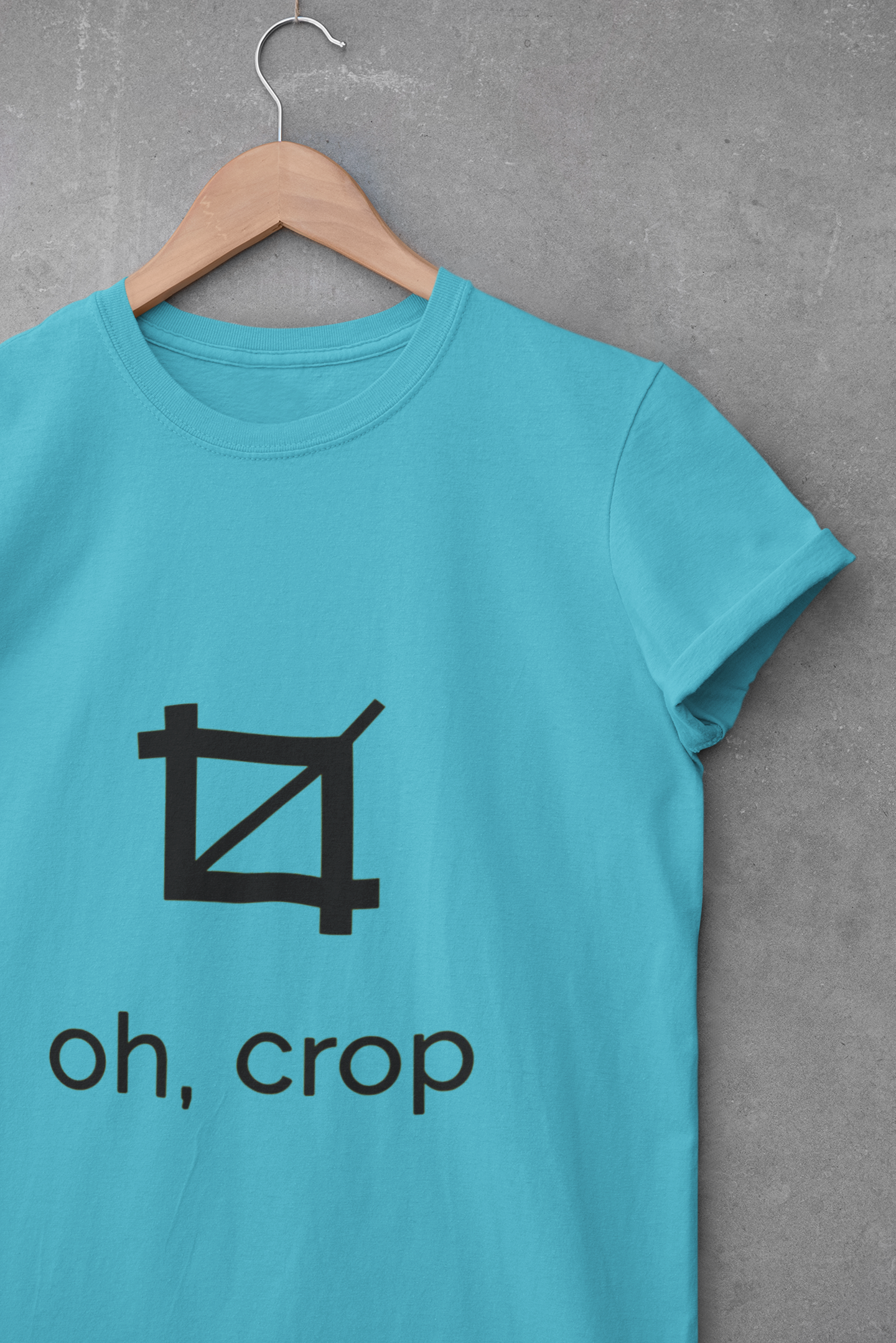 Oh Crop Mens Half Sleeves T-shirt- FunkyTeesClub
