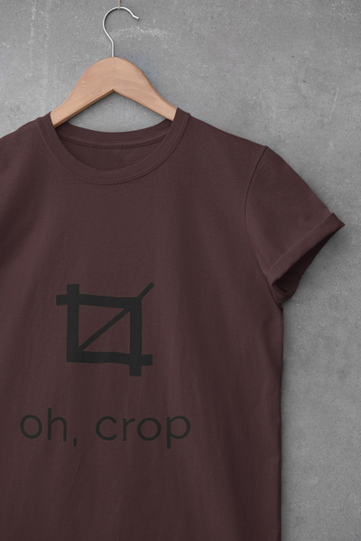 Oh Crop Mens Half Sleeves T-shirt- FunkyTeesClub