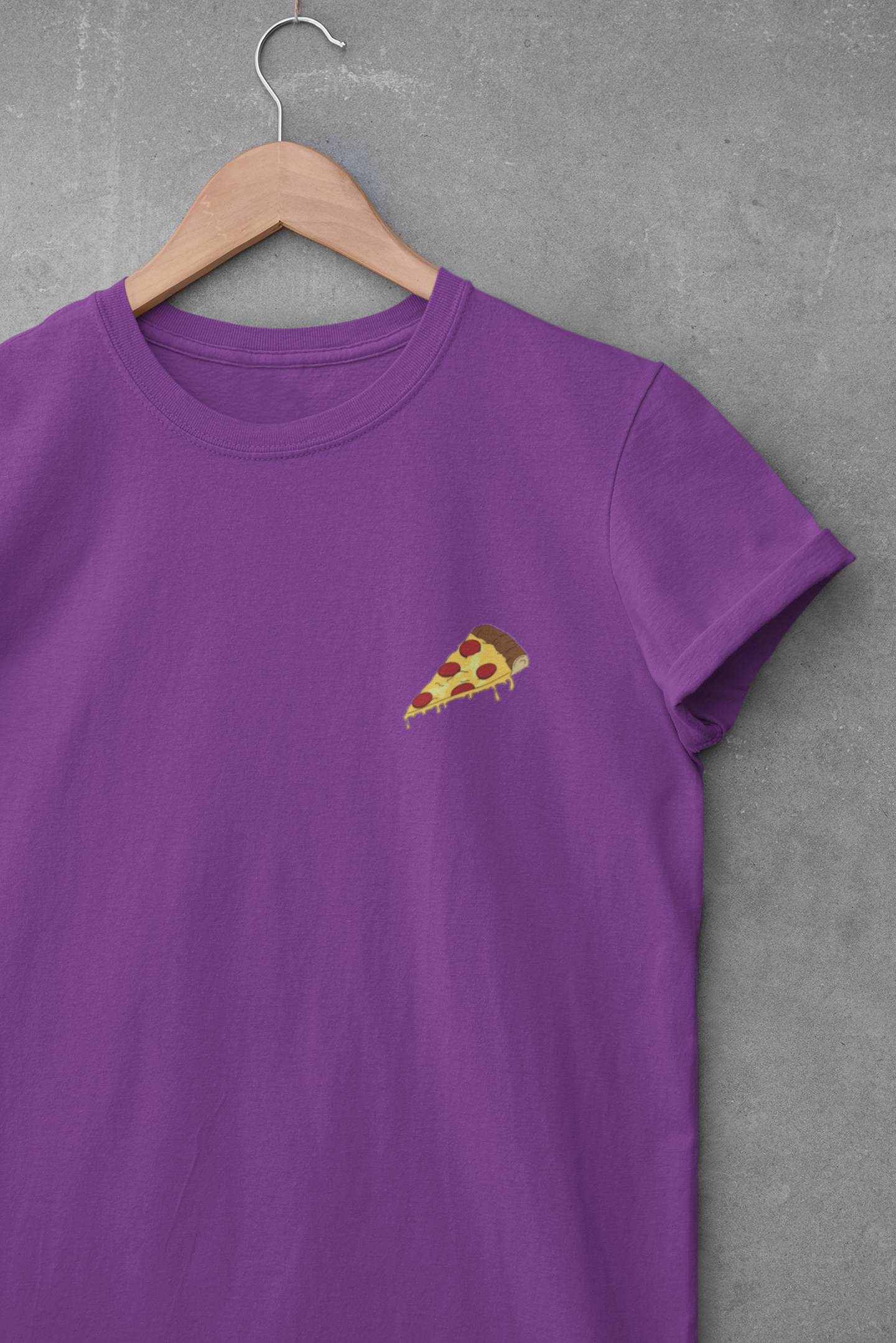 Love Pizza Minimal Mens Half Sleeves T-shirt- FunkyTeesClub