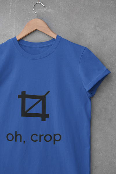Oh Crop Mens Half Sleeves T-shirt- FunkyTeesClub