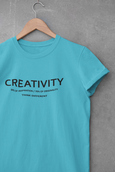 Creativity Quotes Women Half Sleeves T-shirt- FunkyTeesClub
