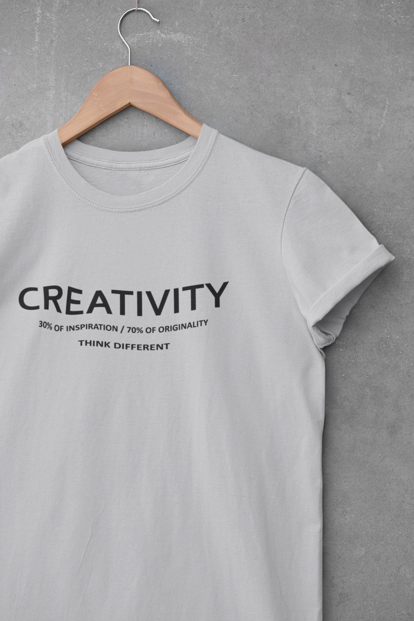 Creativity Quotes Mens Half Sleeves T-shirt- FunkyTeesClub
