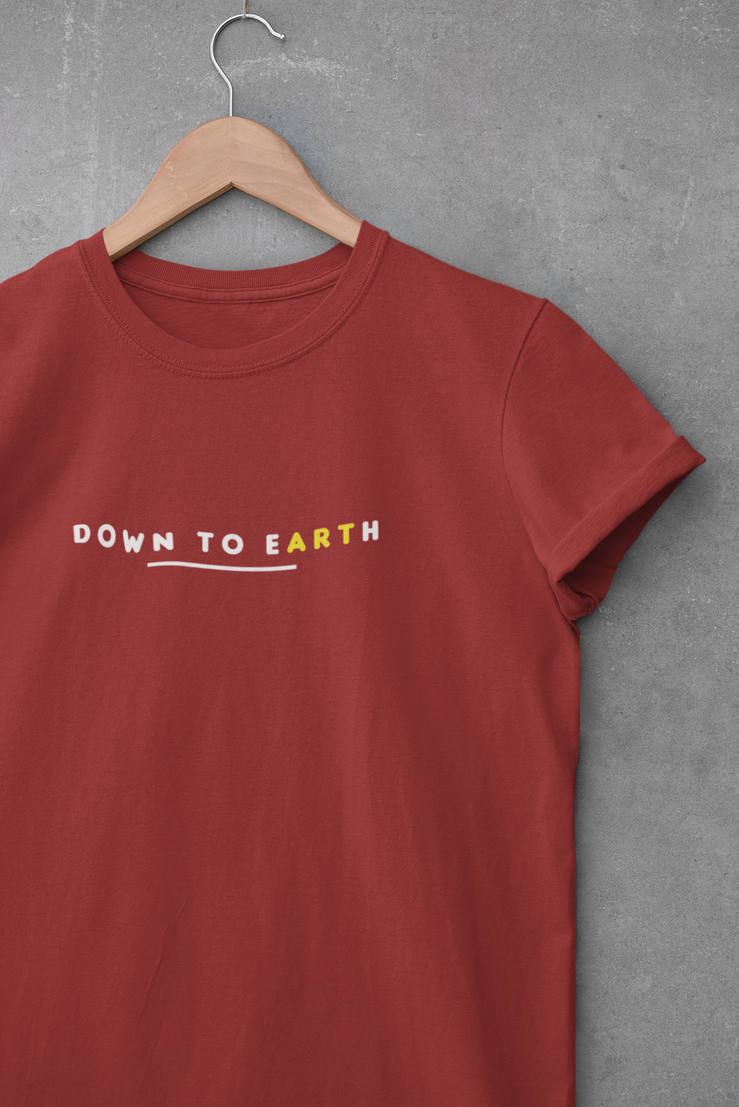 Down To Earth Quotes Women Half Sleeves T-shirt- FunkyTeesClub