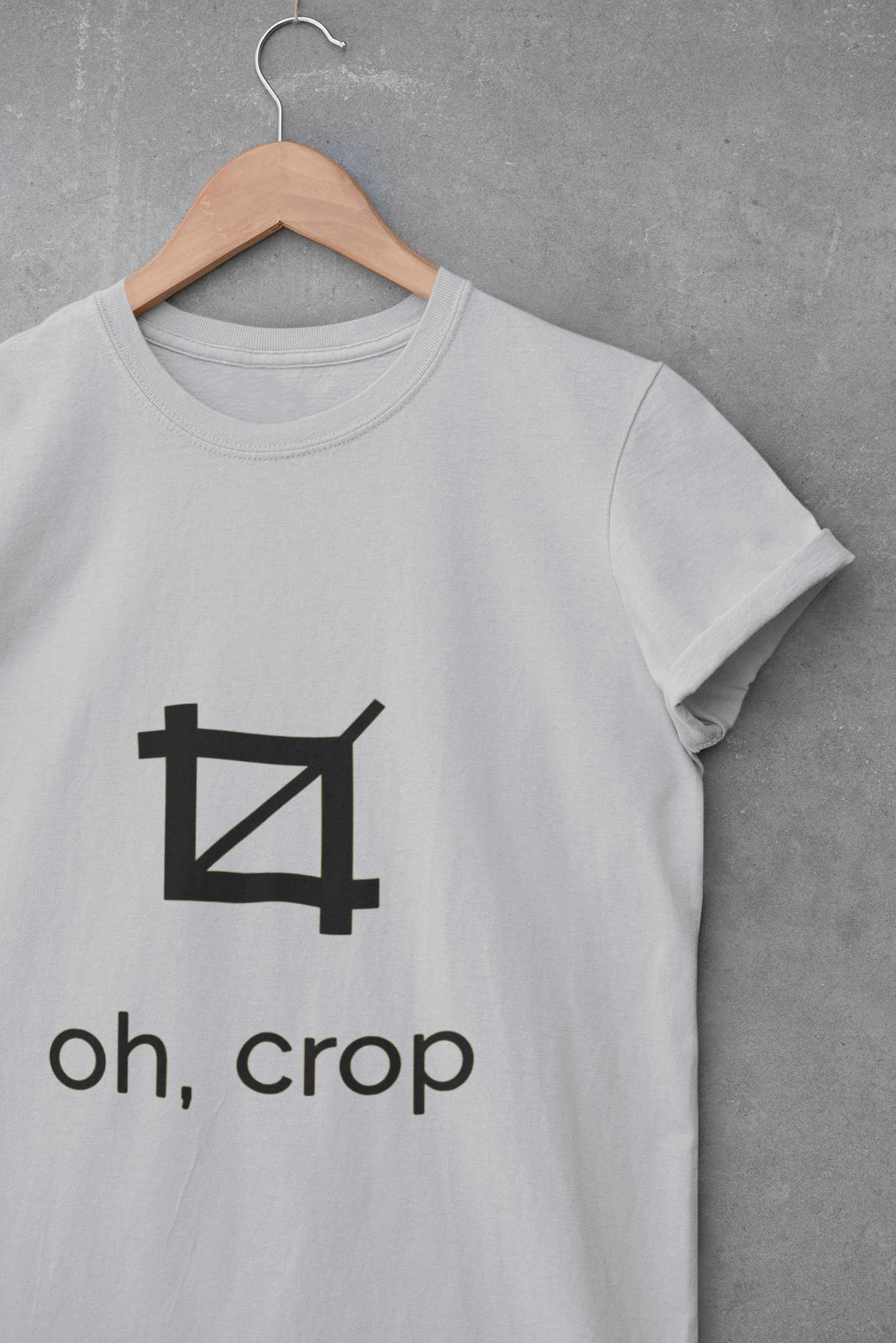 Oh Crop Mens Half Sleeves T-shirt- FunkyTeesClub