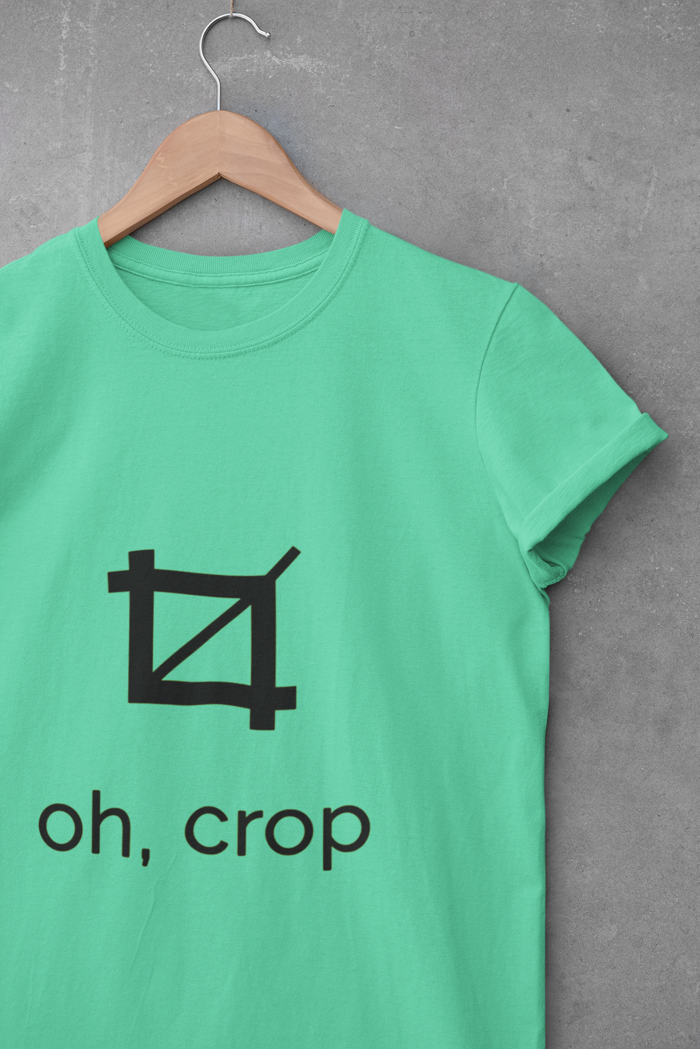 Oh Crop Mens Half Sleeves T-shirt- FunkyTeesClub