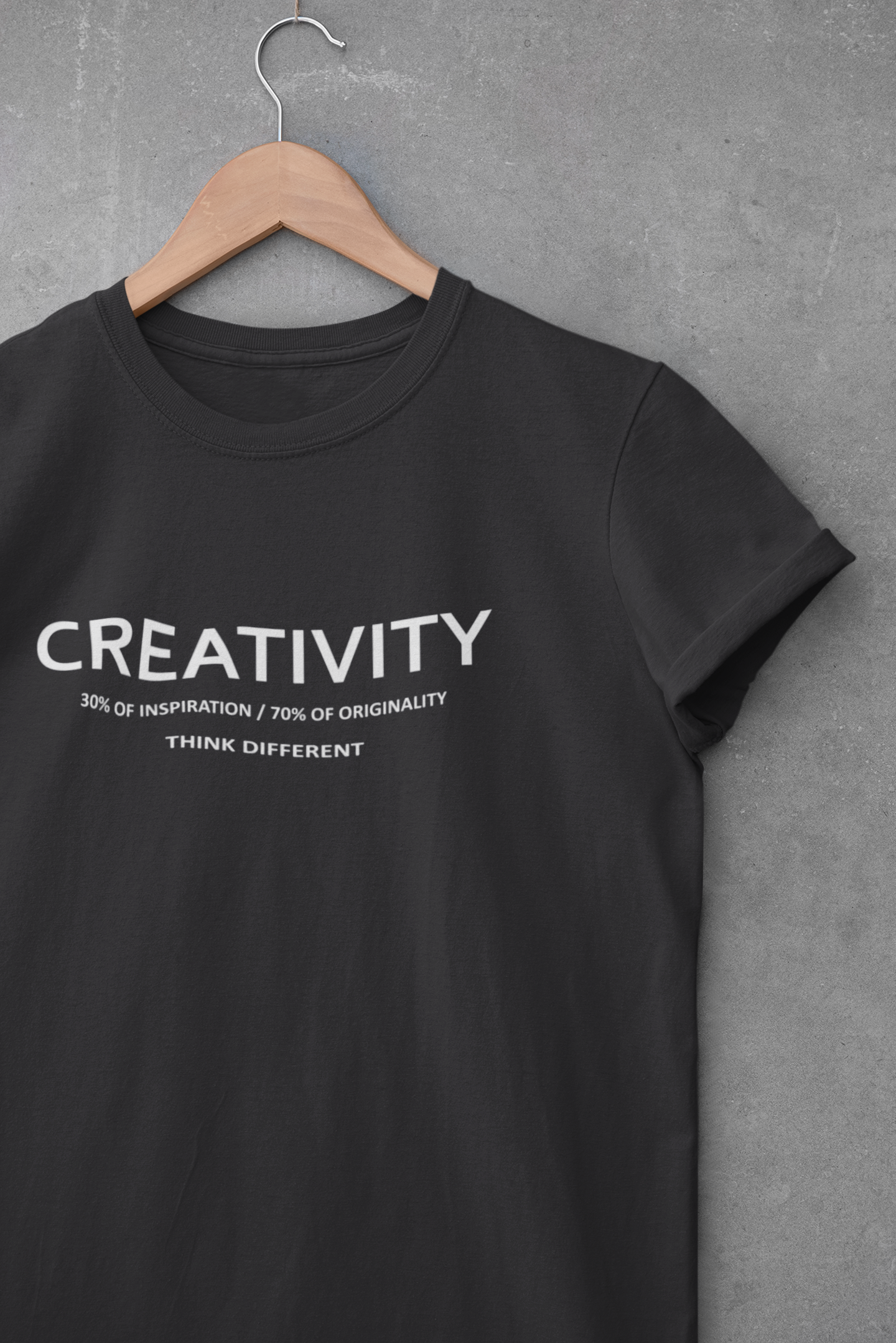 Creativity Quotes Mens Half Sleeves T-shirt- FunkyTeesClub