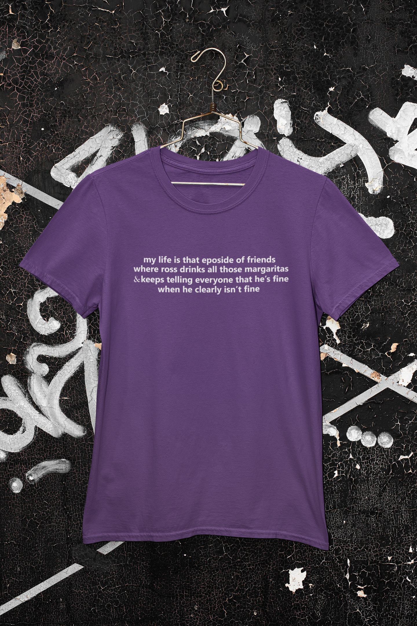 My Life Is That Eposide of Friends Mens Half Sleeves T-shirt- FunkyTeesClub