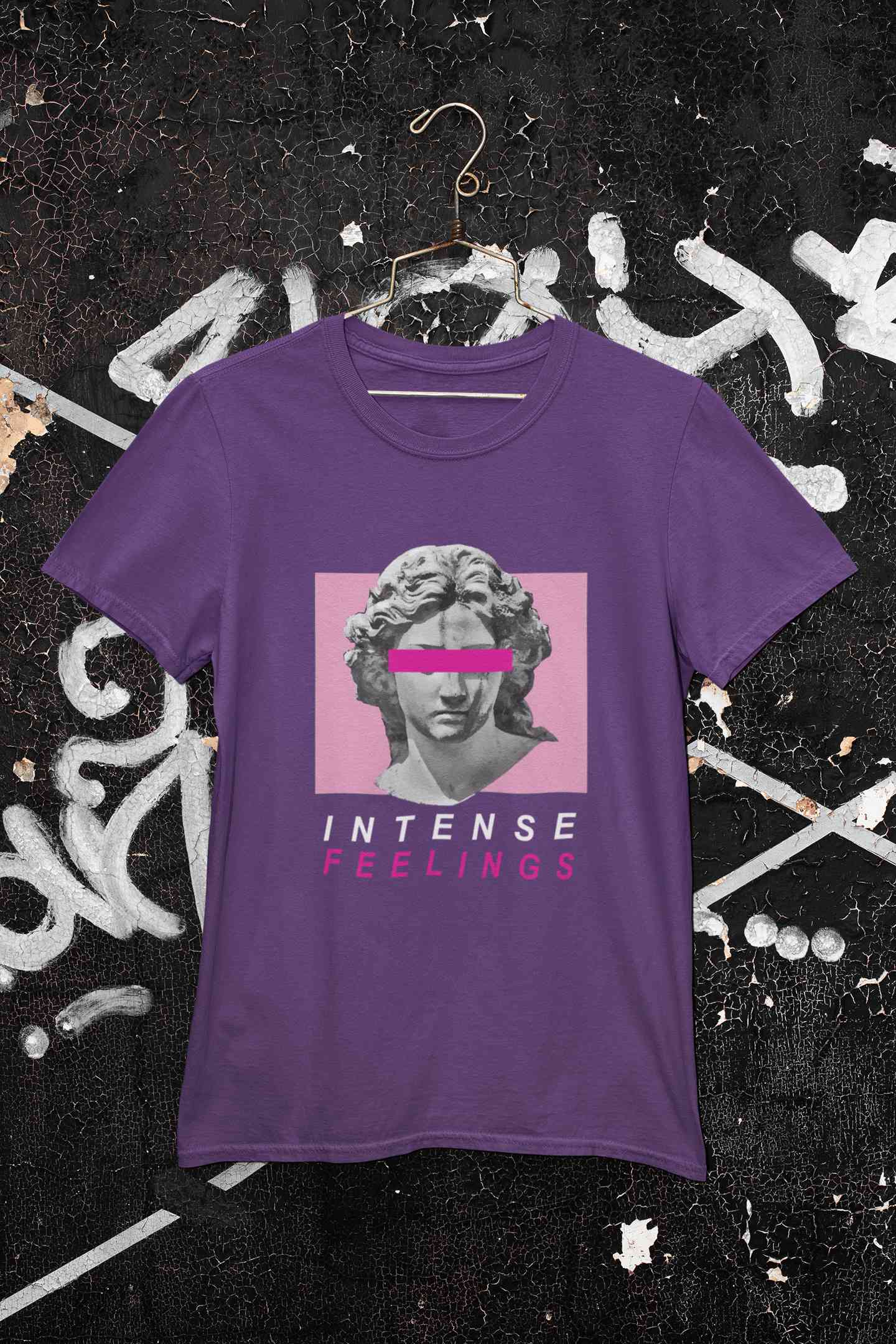 Intense Feelings Mens Half Sleeves T-shirt- FunkyTeesClub