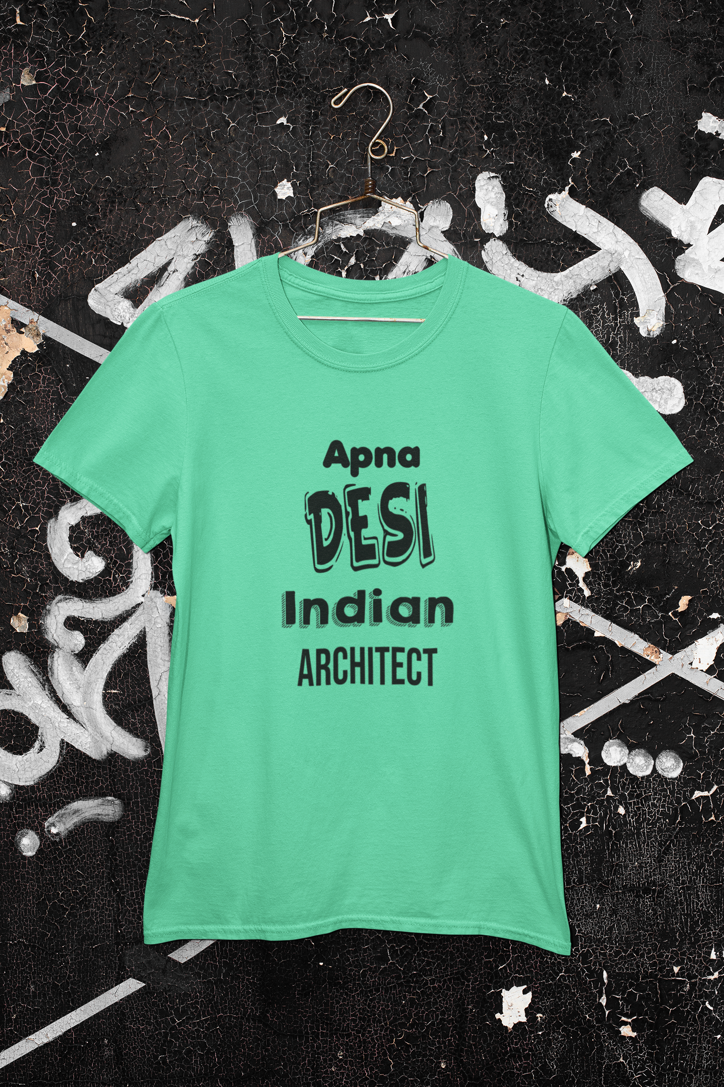 Apna Desi Indian Architect Profession Mens Half Sleeves T-shirt- FunkyTeesClub