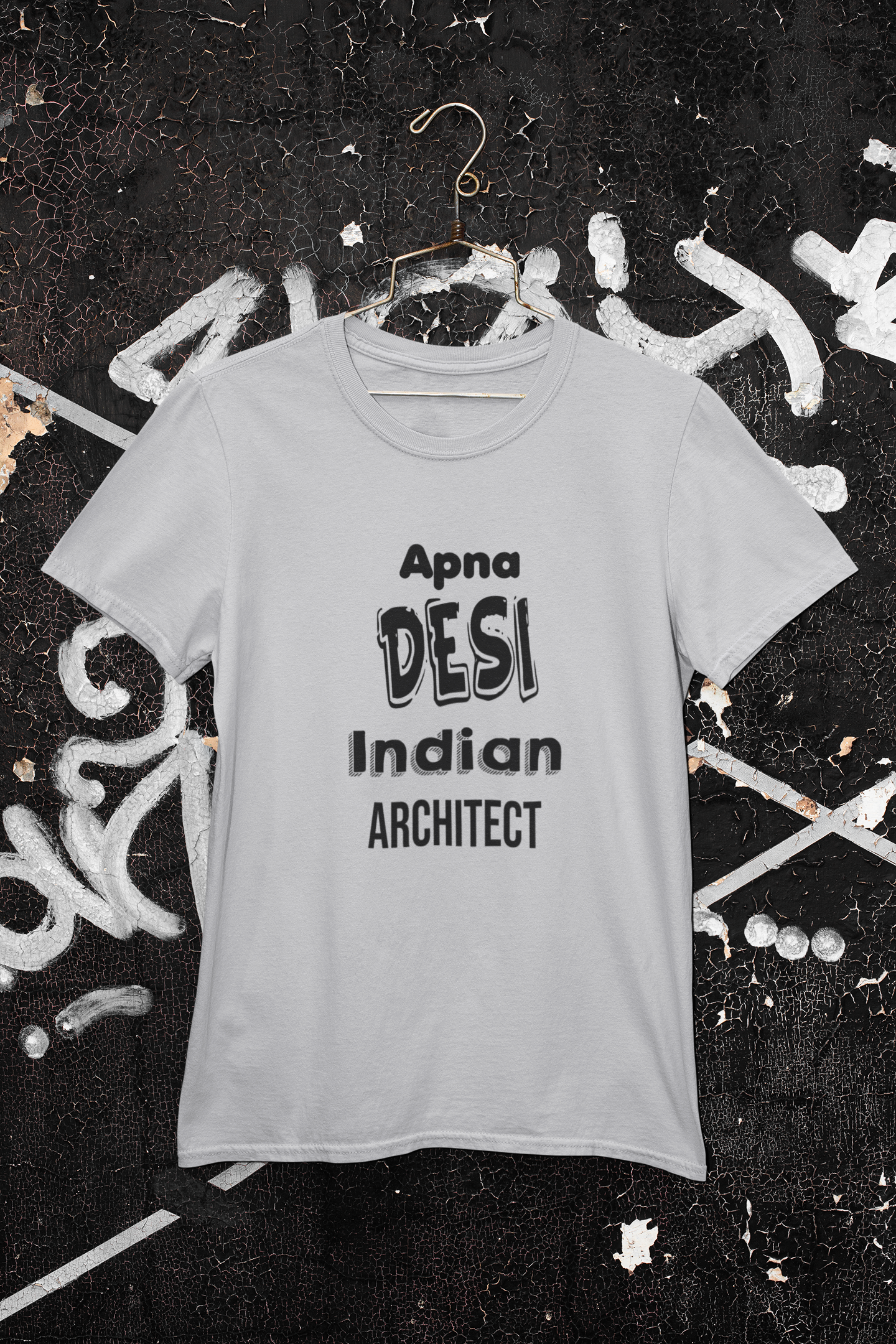 Apna Desi Indian Architect Profession Mens Half Sleeves T-shirt- FunkyTeesClub