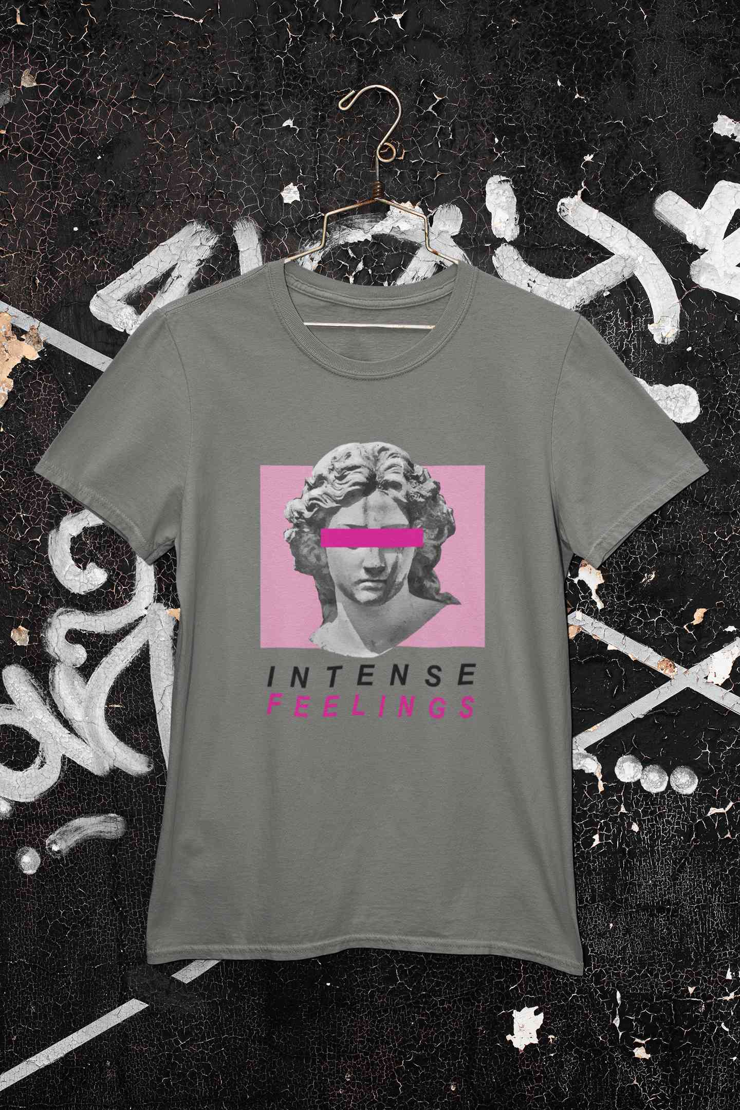 Intense Feelings Women Half Sleeves T-shirt- FunkyTeesClub