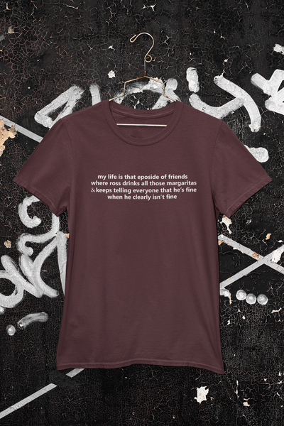 My Life Is That Eposide of Friends Women Half Sleeves T-shirt- FunkyTeesClub