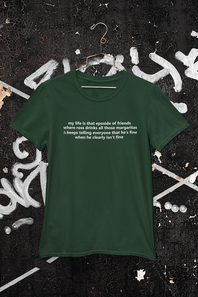 My Life Is That Eposide of Friends Women Half Sleeves T-shirt- FunkyTeesClub