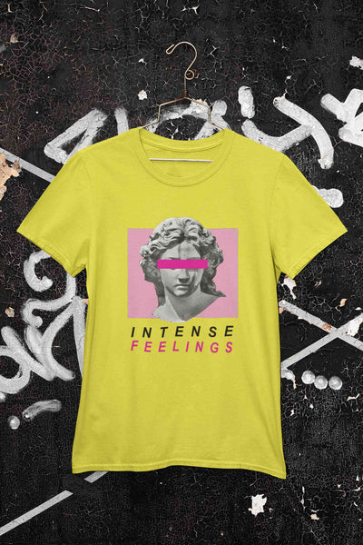 Intense Feelings Women Half Sleeves T-shirt- FunkyTeesClub