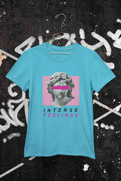 Intense Feelings Mens Half Sleeves T-shirt- FunkyTeesClub