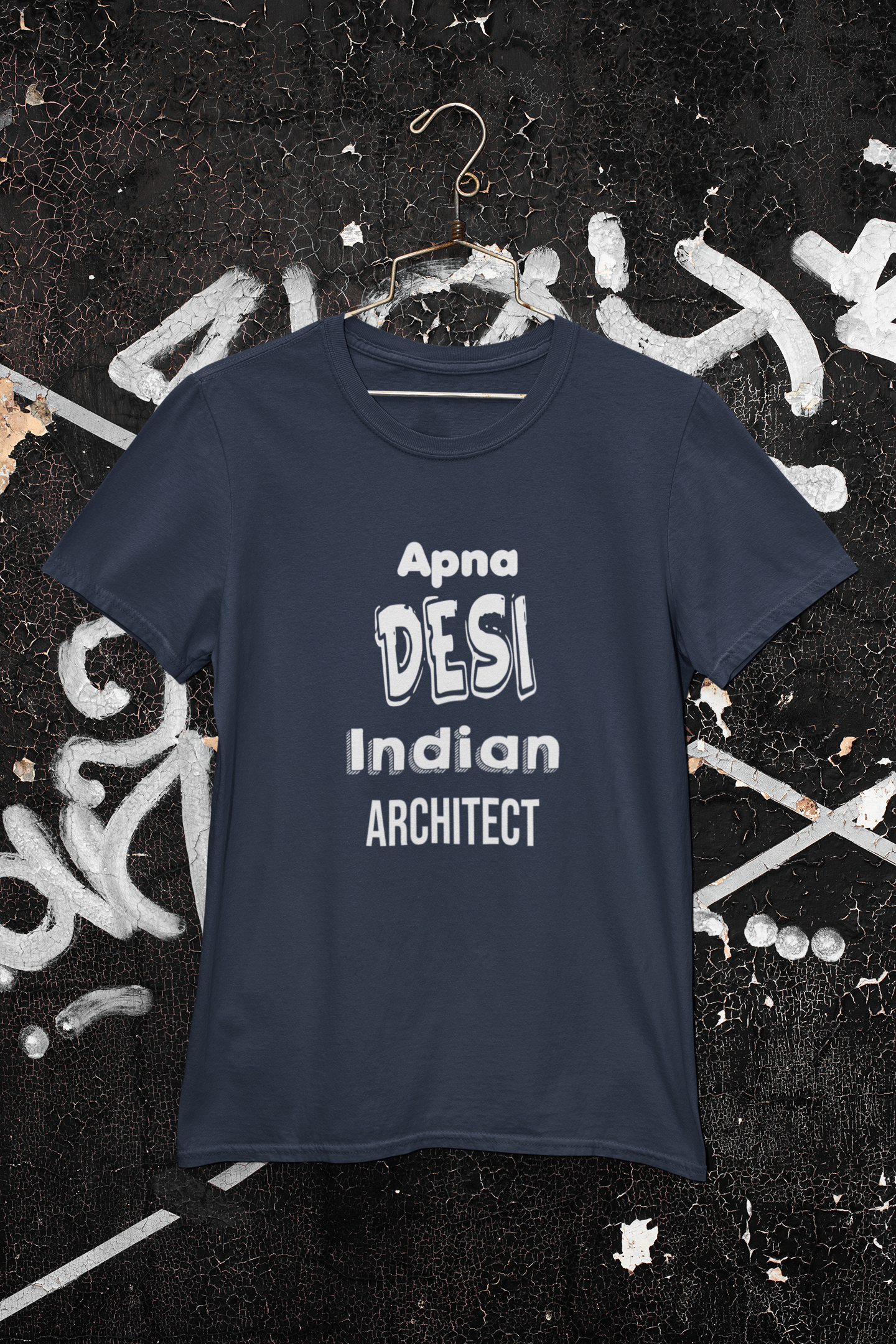 Apna Desi Indian Architect Profession Women Half Sleeves T-shirt- FunkyTeesClub