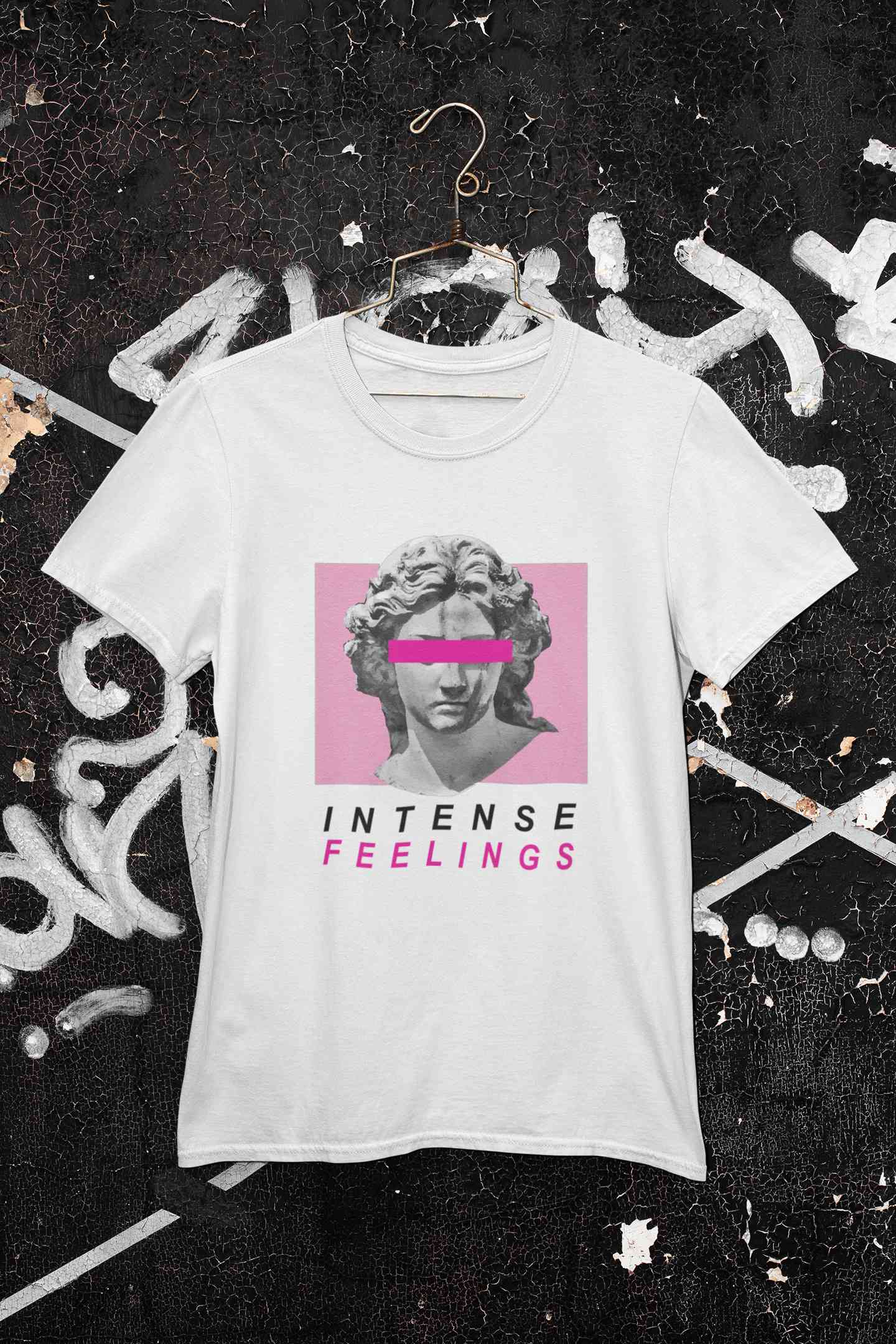 Intense Feelings Mens Half Sleeves T-shirt- FunkyTeesClub
