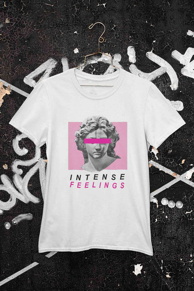 Intense Feelings Mens Half Sleeves T-shirt- FunkyTeesClub