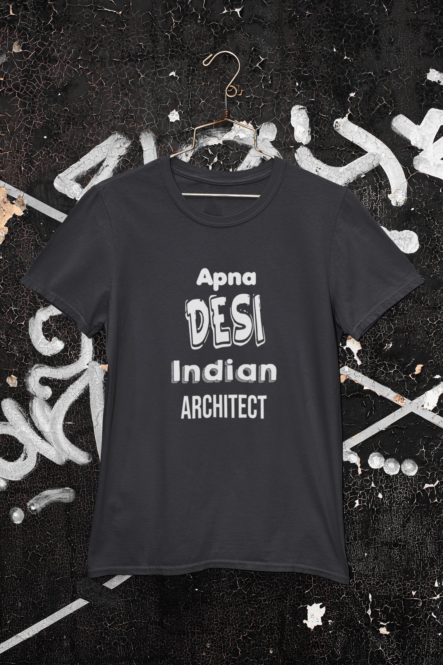 Apna Desi Indian Architect Profession Mens Half Sleeves T-shirt- FunkyTeesClub