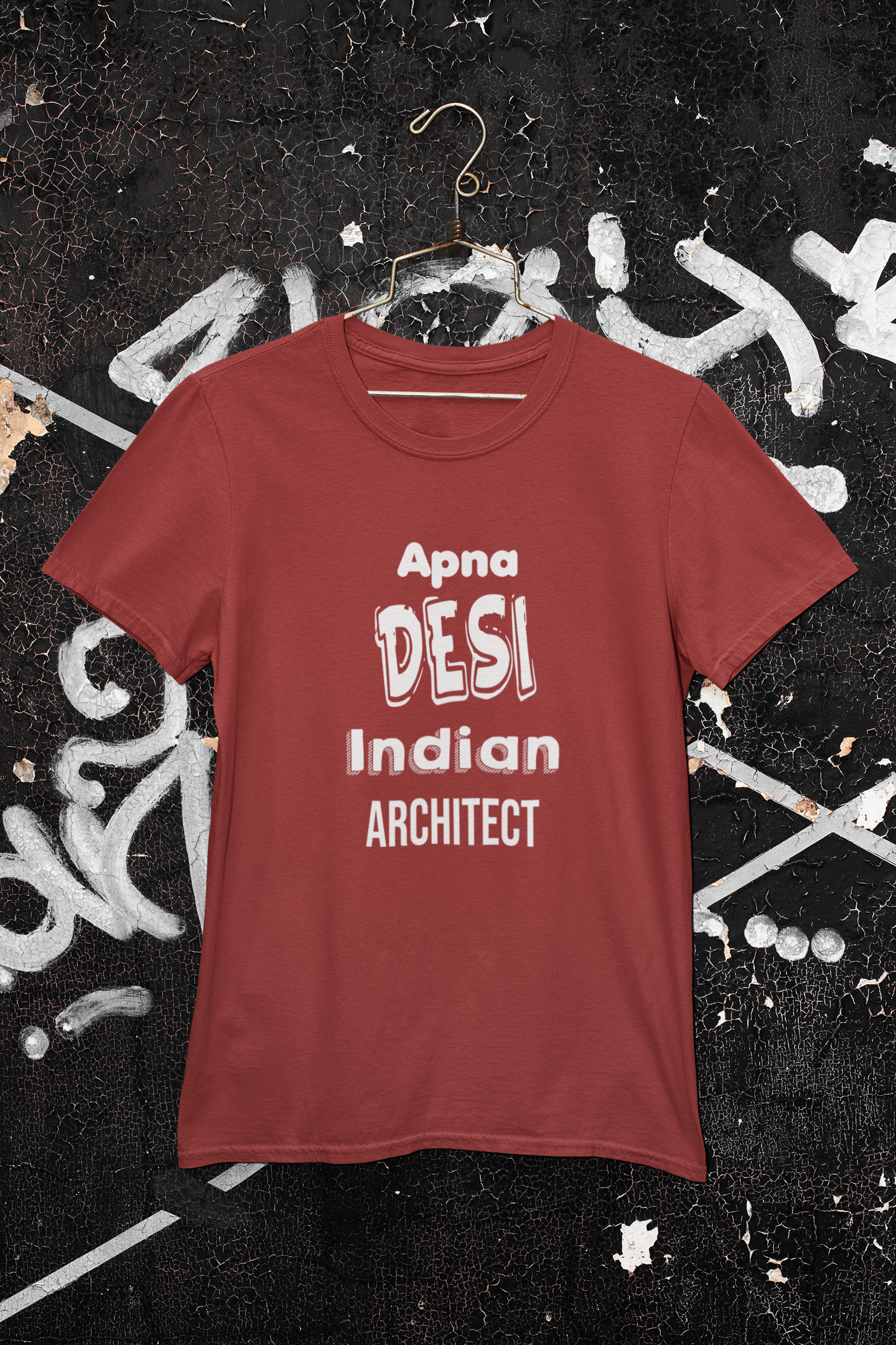 Apna Desi Indian Architect Profession Women Half Sleeves T-shirt- FunkyTeesClub