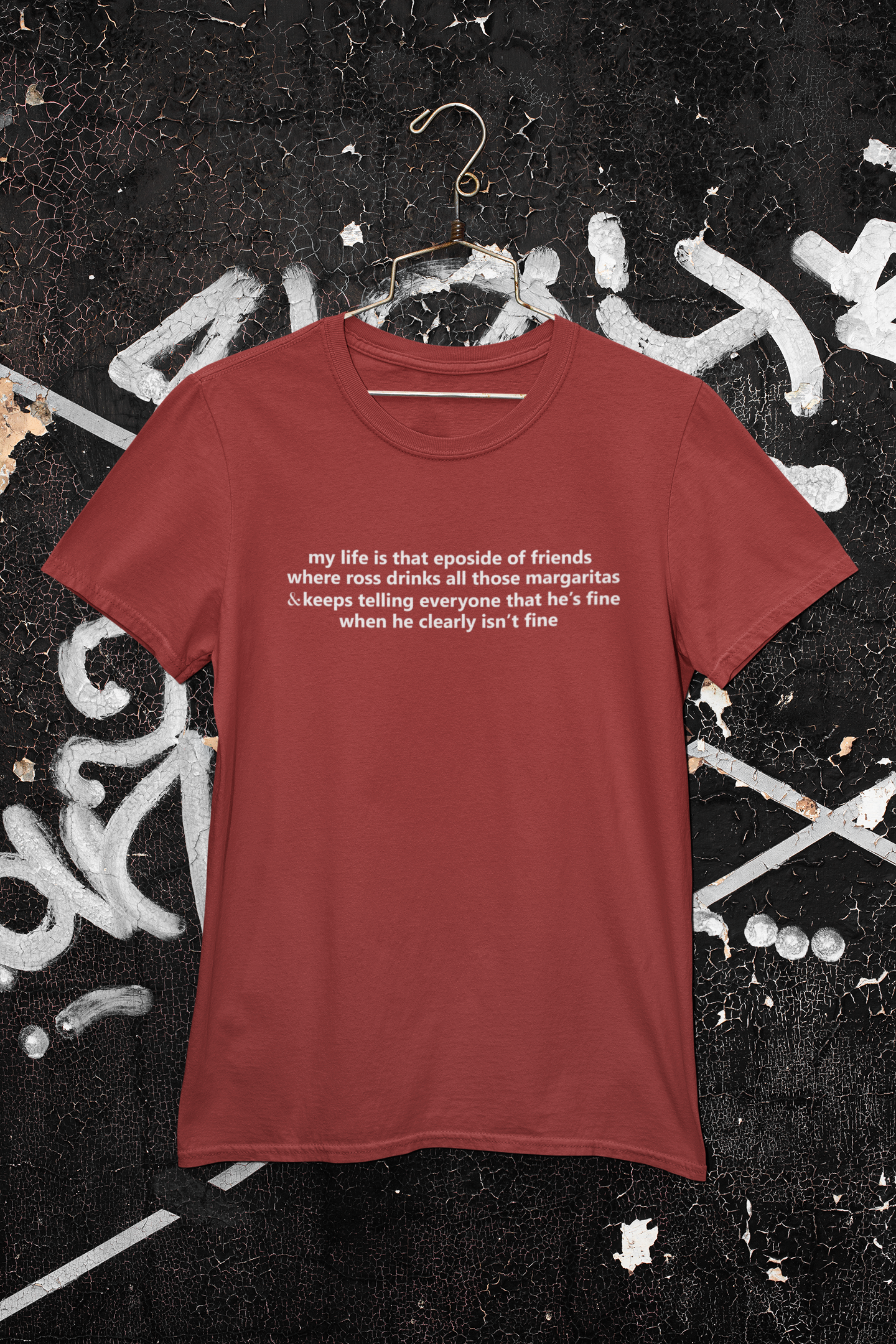 My Life Is That Eposide of Friends Mens Half Sleeves T-shirt- FunkyTeesClub