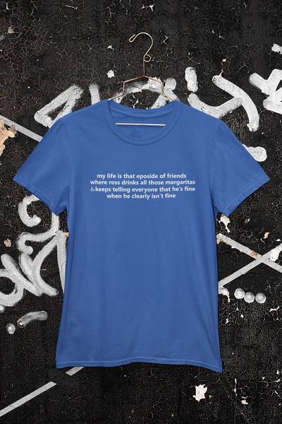 My Life Is That Eposide of Friends Mens Half Sleeves T-shirt- FunkyTeesClub