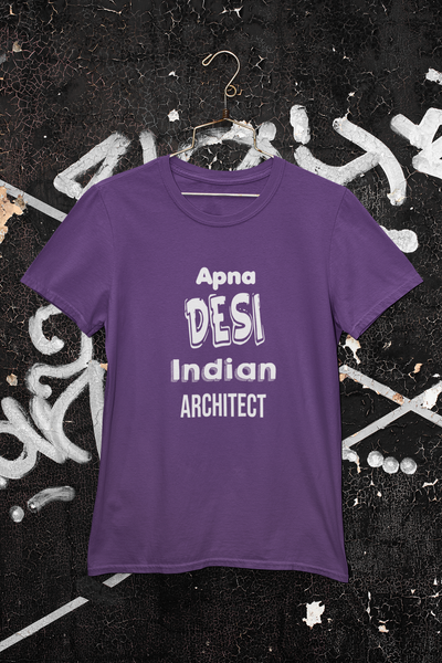 Apna Desi Indian Architect Profession Women Half Sleeves T-shirt- FunkyTeesClub