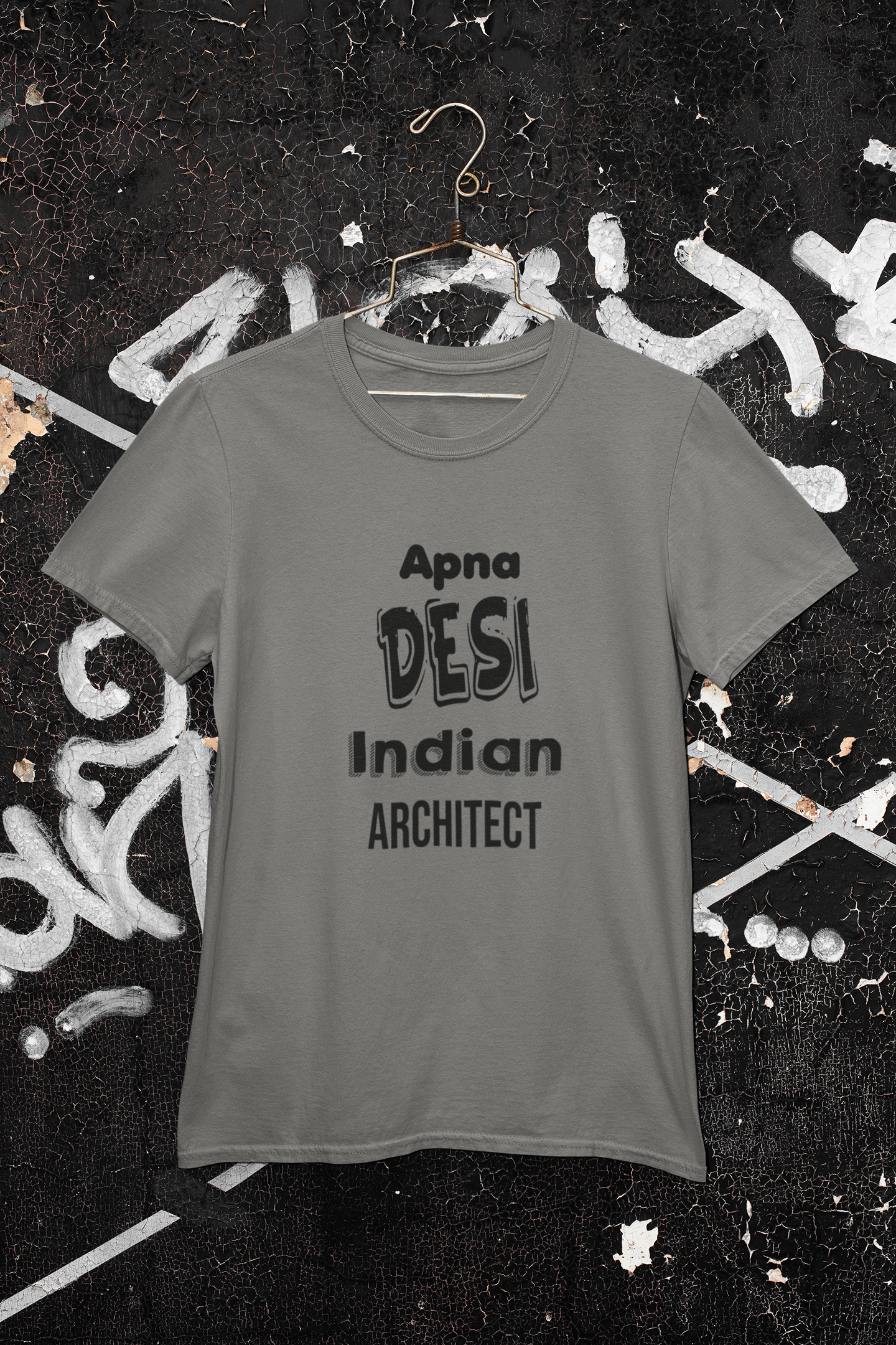 Apna Desi Indian Architect Profession Mens Half Sleeves T-shirt- FunkyTeesClub