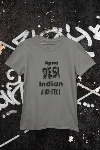 Apna Desi Indian Architect Profession Women Half Sleeves T-shirt- FunkyTeesClub