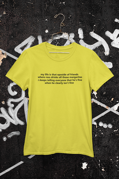 My Life Is That Eposide of Friends Women Half Sleeves T-shirt- FunkyTeesClub