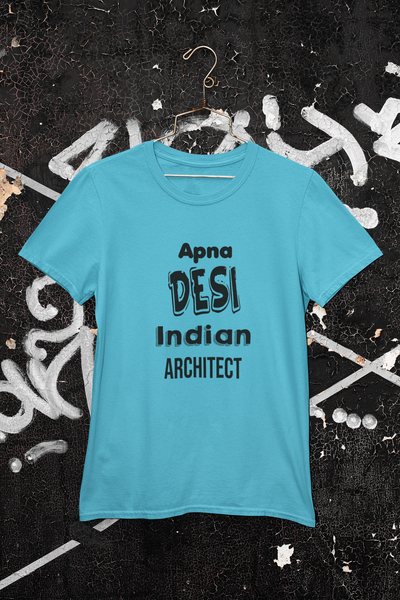 Apna Desi Indian Architect Profession Women Half Sleeves T-shirt- FunkyTeesClub