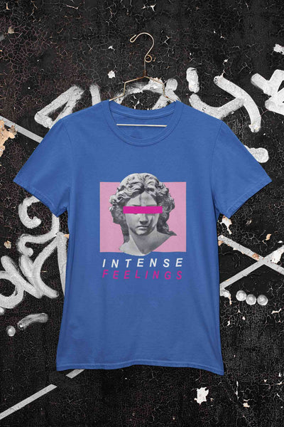 Intense Feelings Women Half Sleeves T-shirt- FunkyTeesClub
