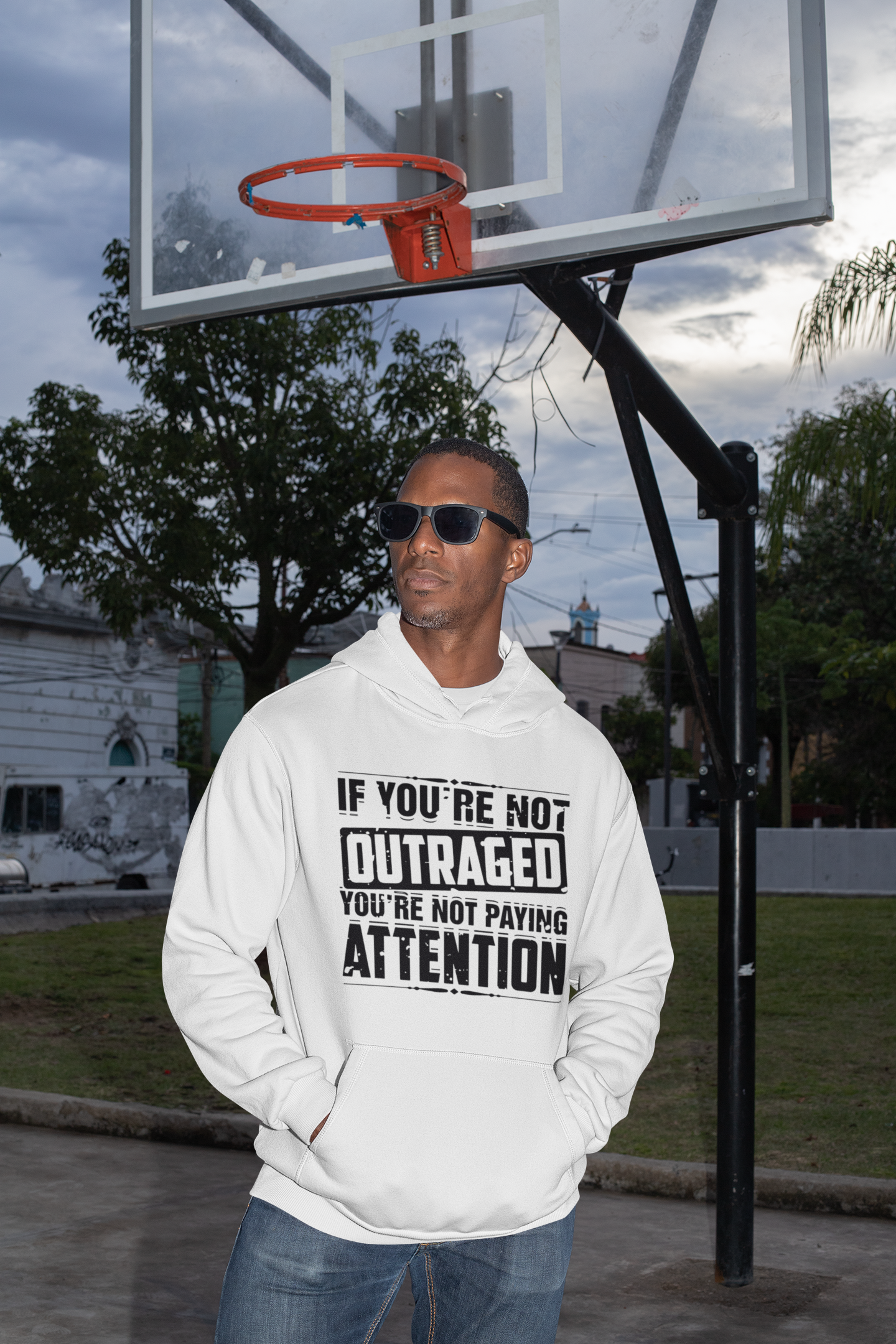 If You Are Not Outraged You Are Not Paying Attention Anti Government Men Hoodies-FunkyTeesClub