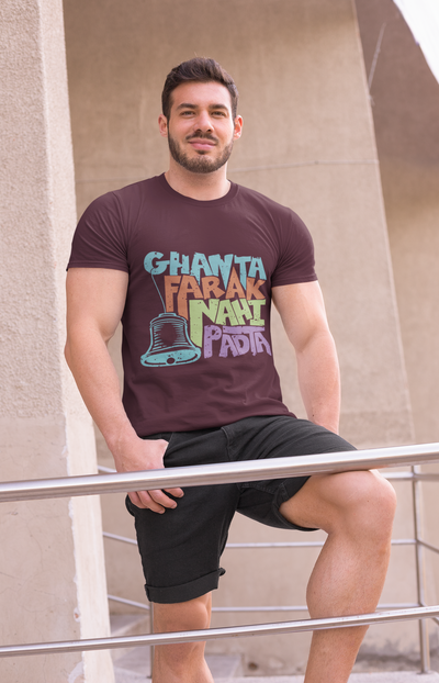 Ghanta Farak Mens Half Sleeves T-shirt- FunkyTeesClub