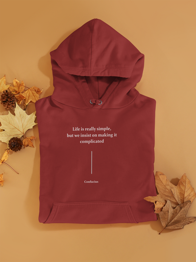 Life Is Really Simple Quotes Hoodies for Women-FunkyTeesClub