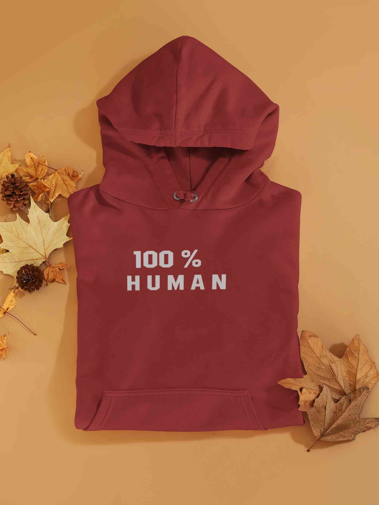 100 Percent Human Minimals Hoodies for Women-FunkyTeesClub