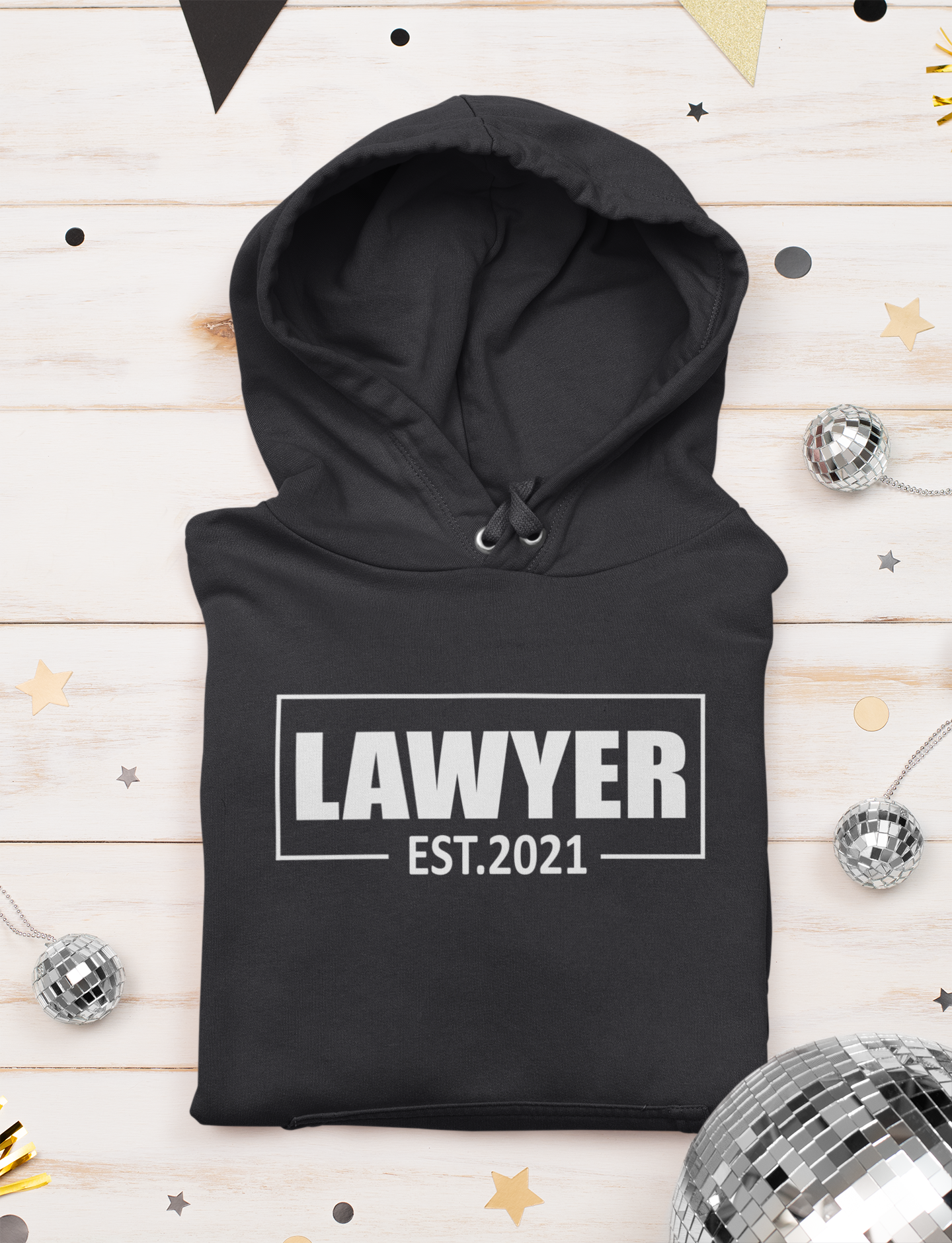 Lawyer Estd 2021 Hoodies for Women-FunkyTeesClub