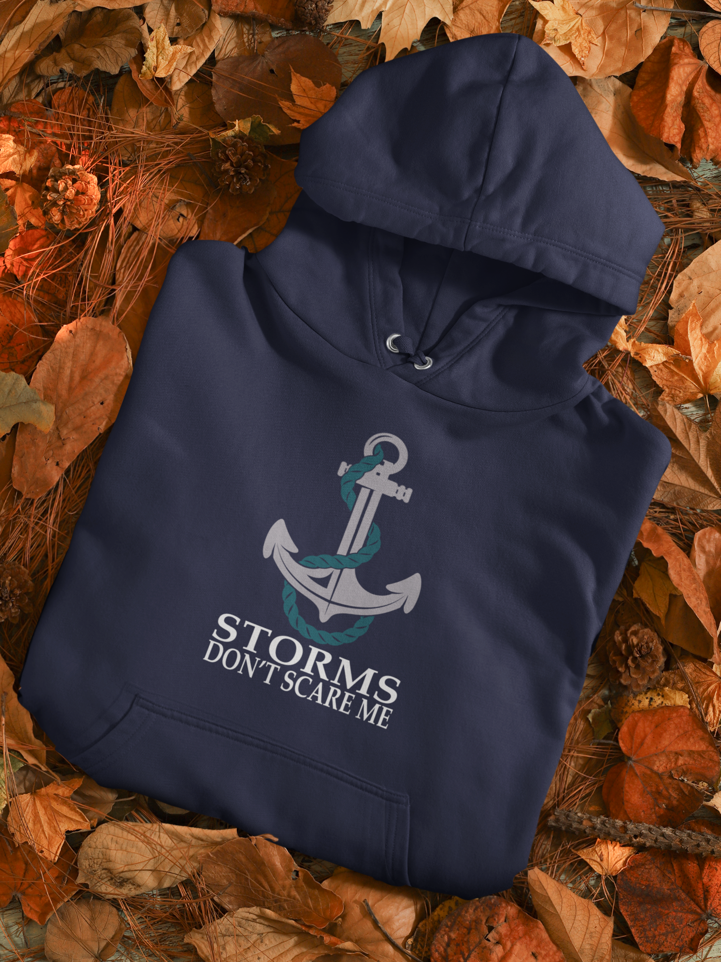 Storms Dont Scare Me Merchant Navy Mens Hoodies- FunkyTeesClub
