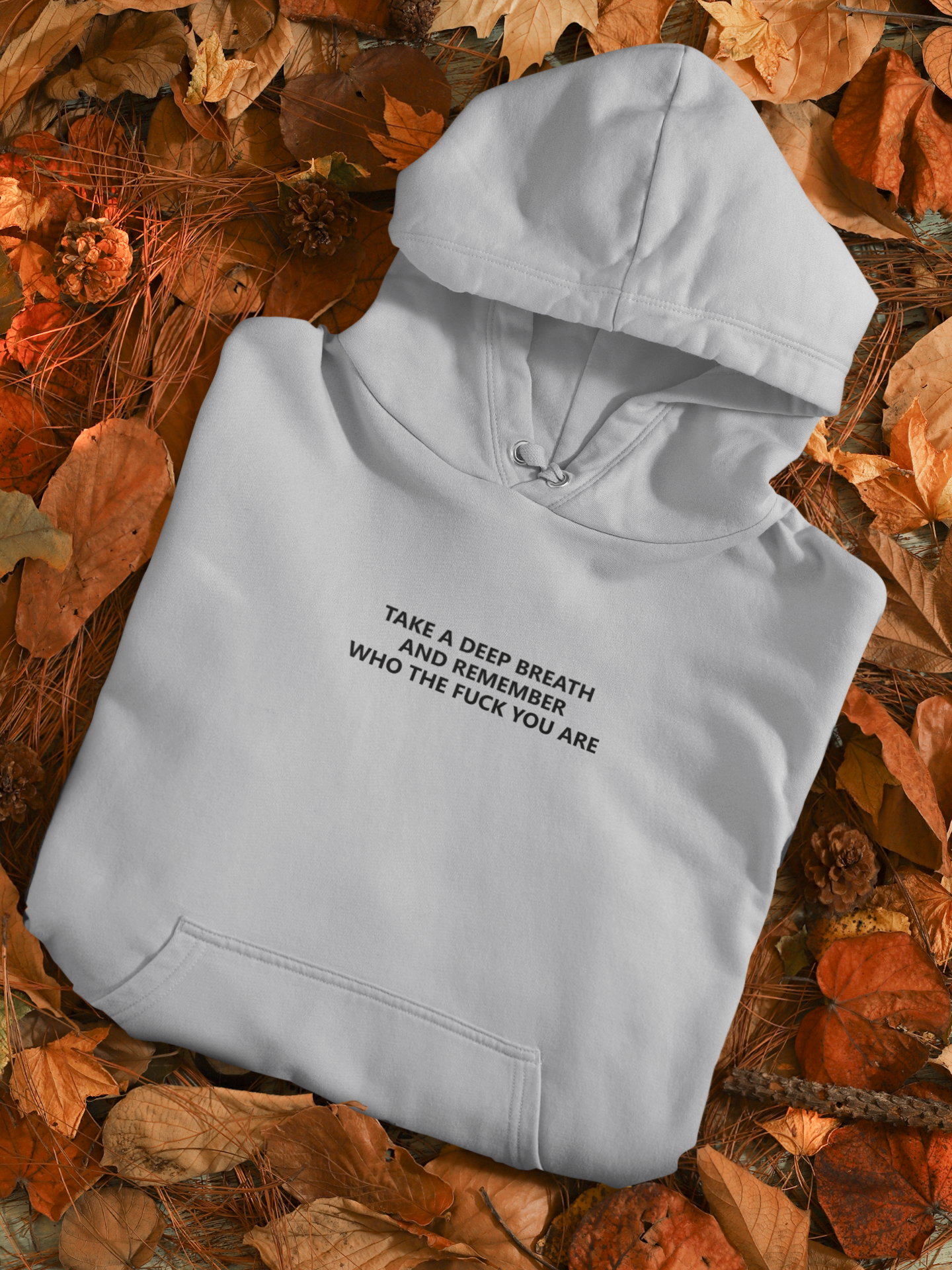 Take A Deep Breath And Remember Who The Fuck You Are Men Hoodies-FunkyTeesClub