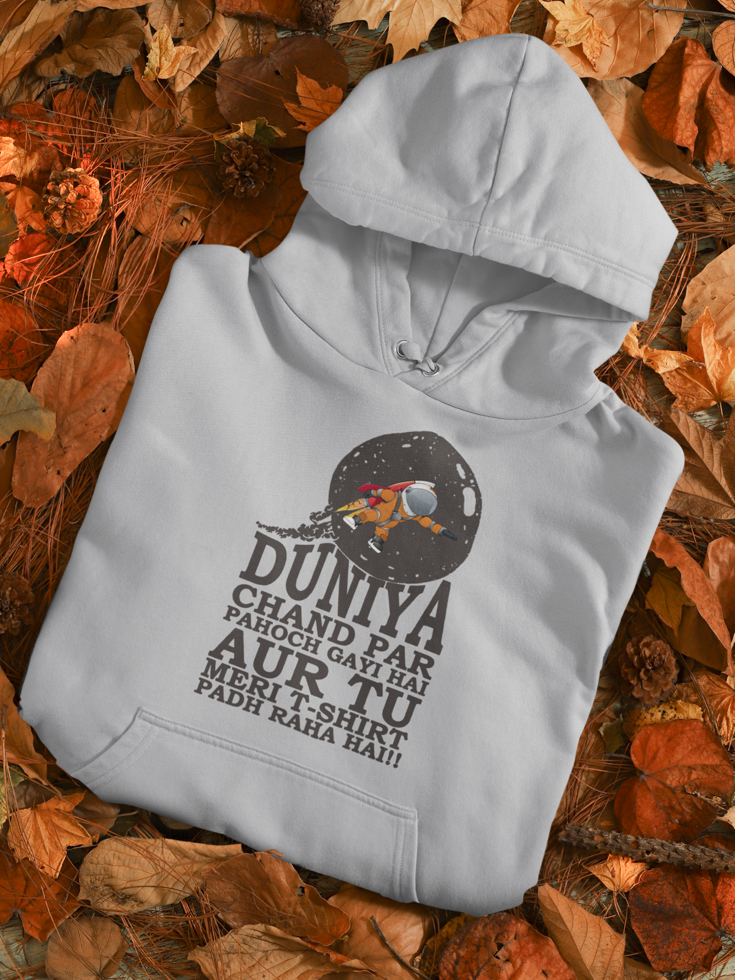 Duniya Chand Par Desi Hoodies for Women-FunkyTeesClub