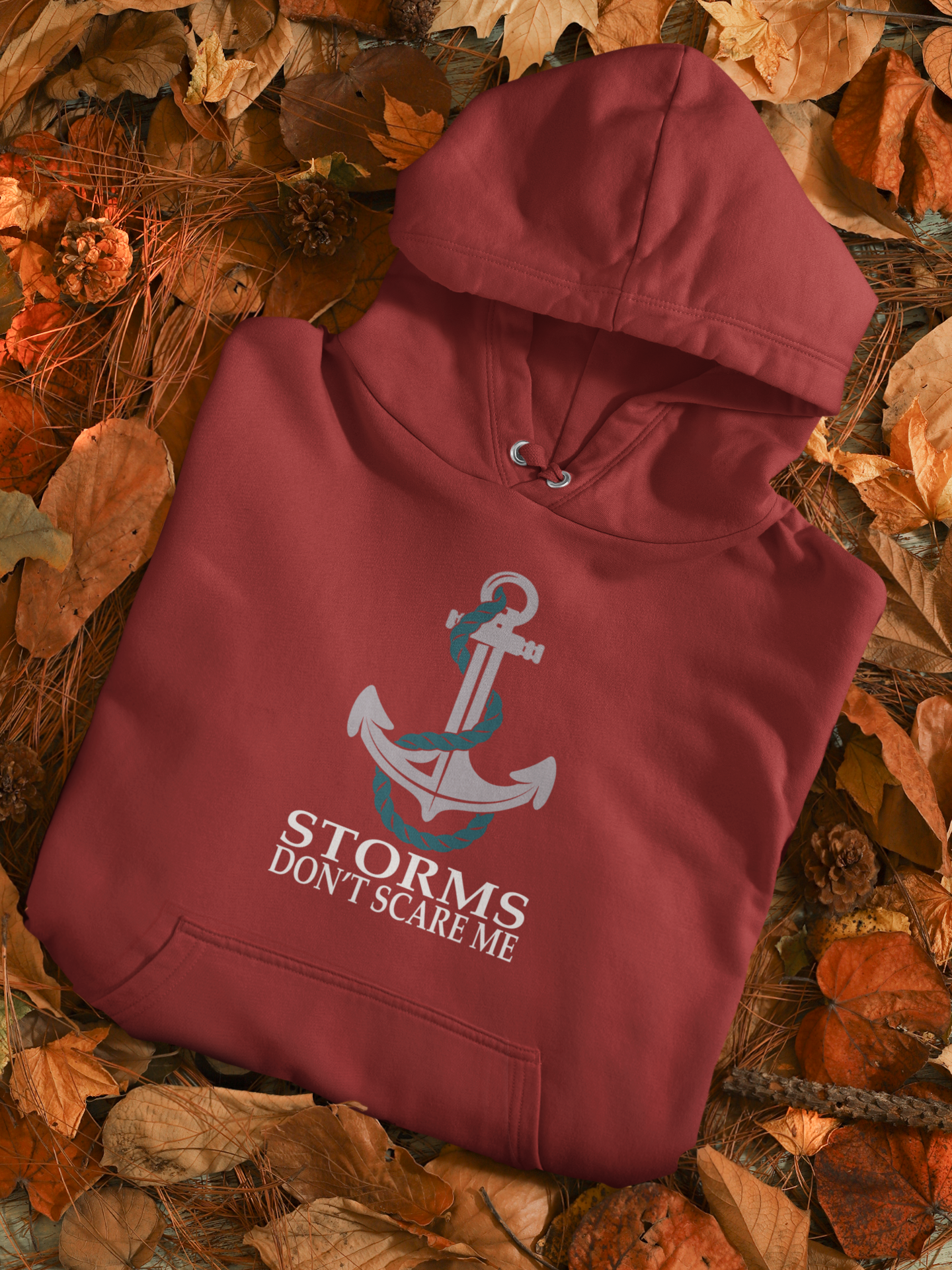 Storms Dont Scare Me Merchant Navy Mens Hoodies- FunkyTeesClub