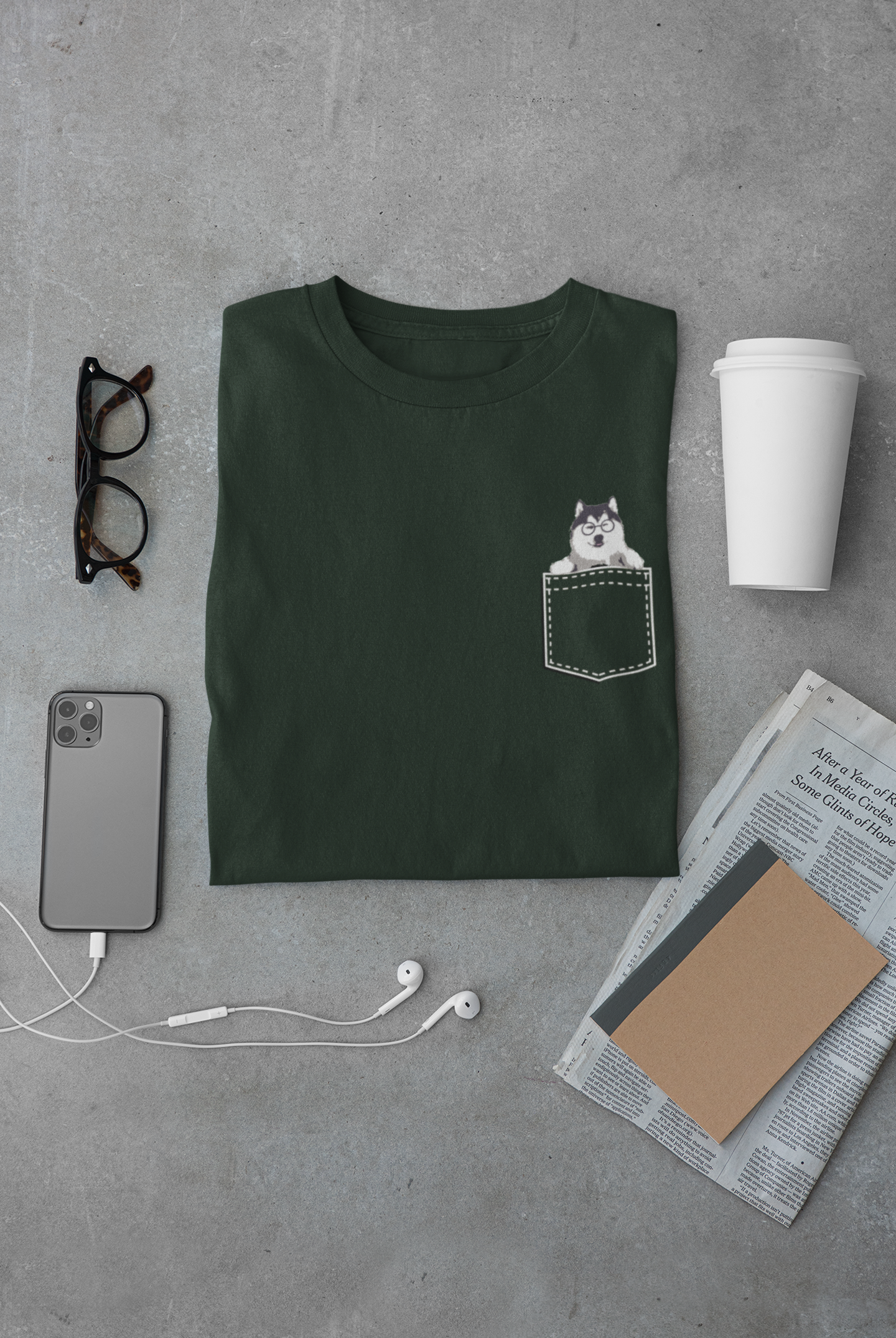 Cute Husky Women Half Sleeves T-shirt- FunkyTeesClub