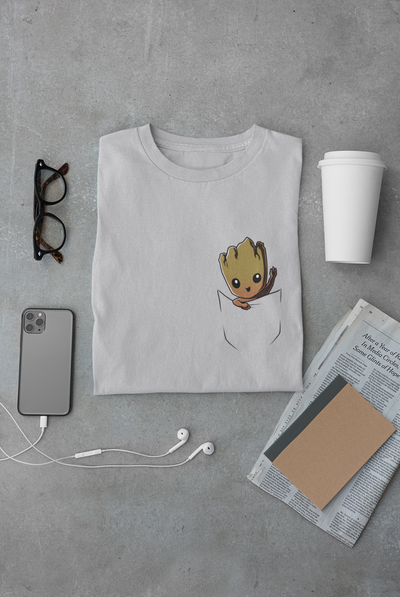 Groot Avengers Mens Half Sleeves T-shirt- FunkyTeesClub