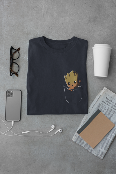 Groot Avengers Mens Half Sleeves T-shirt- FunkyTeesClub