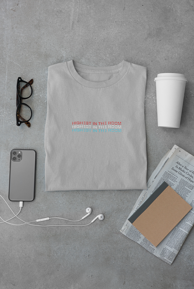 Highest in the room Minimal Mens Half Sleeves T-shirt- FunkyTeesClub