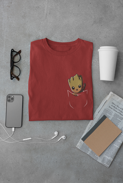 Groot Avengers Mens Half Sleeves T-shirt- FunkyTeesClub