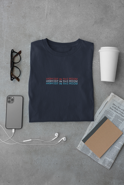 Highest in the room Minimal Mens Half Sleeves T-shirt- FunkyTeesClub