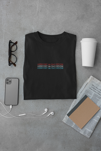 Highest in the room Minimal Mens Half Sleeves T-shirt- FunkyTeesClub