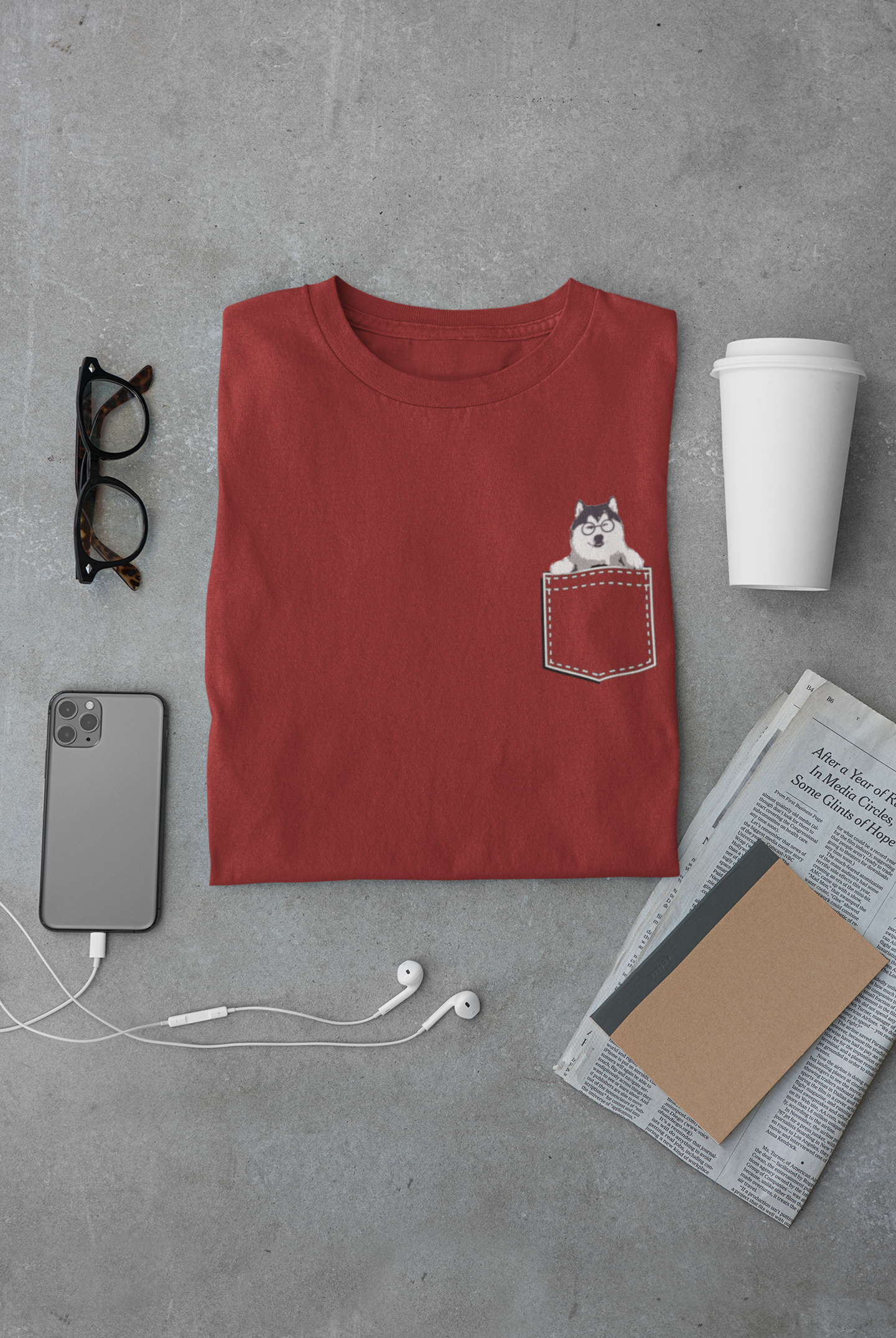 Cute Husky Women Half Sleeves T-shirt- FunkyTeesClub